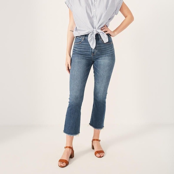 Abercrombie & Fitch Denim - Abercrombie High Rise Ankle Flare Jeans